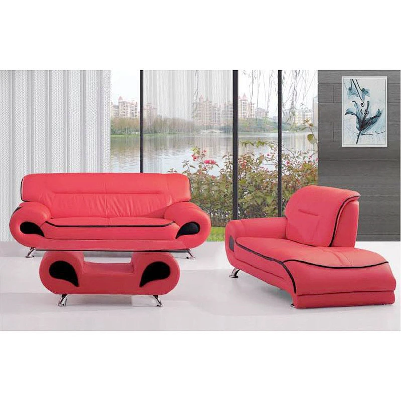 Modern elegant luxury indoor leather chaise lounge