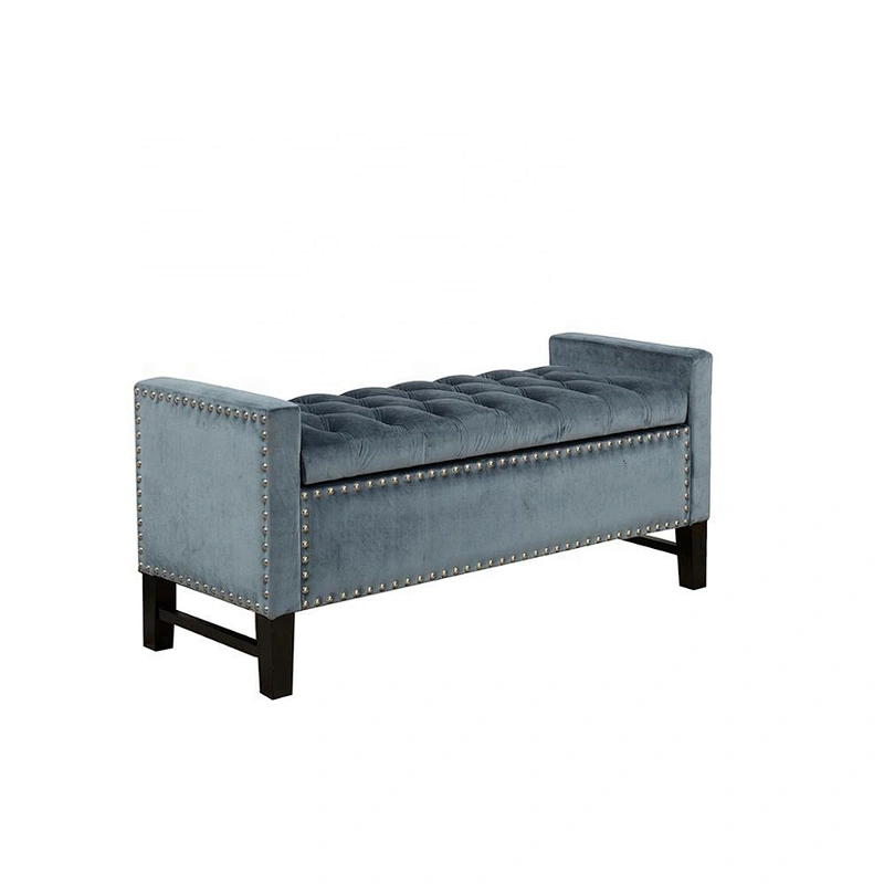 Frank furniture bedroom furniture ottoman beautiful velvet bench ottoman functional storage ottoman