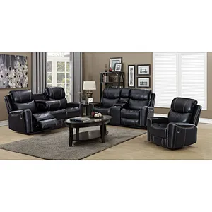 Modern style 2019 living room health and comfortable with large backrest high quality recliner sectional sofa
