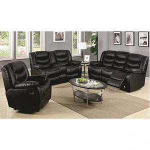 Modern style living room 2019 Newest hot selling Simple and elegant leather recliner sectional sofa