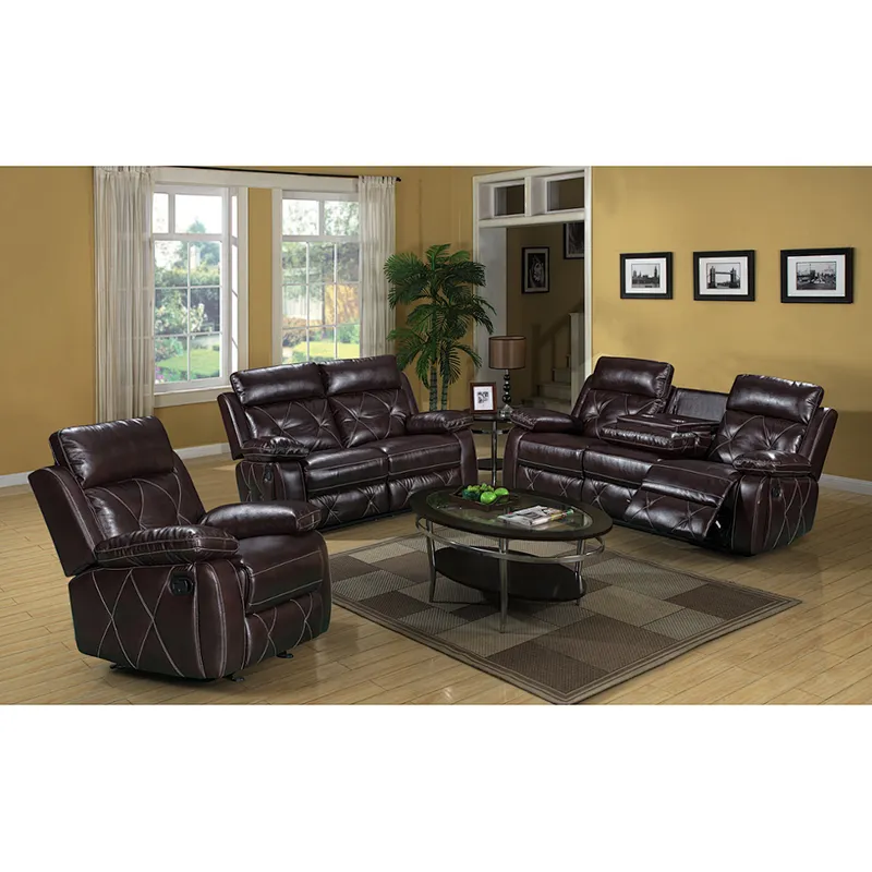 2019 Newest italian luxury modern style hot selling comfortable and breathable leather functional recliner sofa