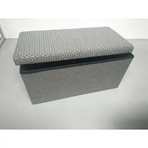 2019 Newest modern style hot selling beautiful high quality fabric storage folding stool with feet