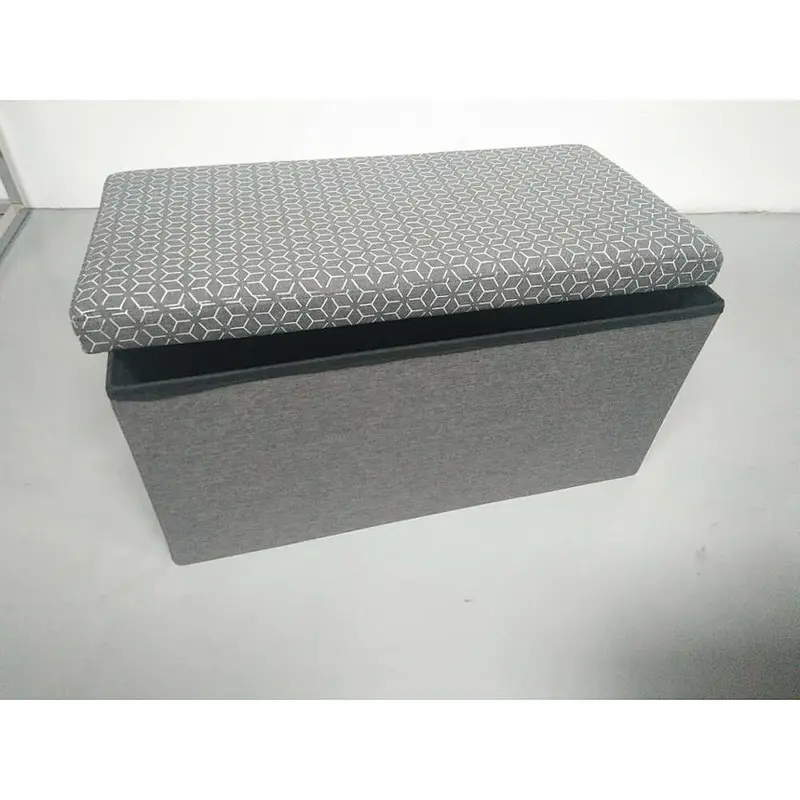 2019 Newest modern style hot selling beautiful high quality fabric storage folding stool with feet