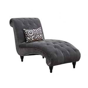Modern chaise design black fabric bendroom chaise lounge for living room furniture chaise chesterfield