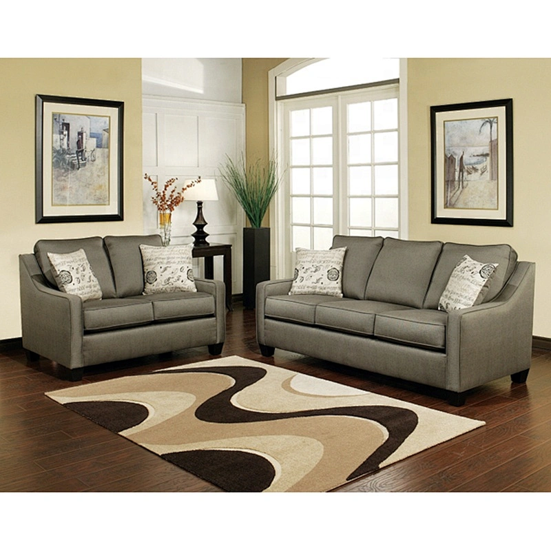 Wholesale economic durable competitive hot product set cheap price standard couch length gray fabric sofa cover