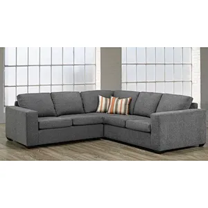 Beige soft linen American modern style five-seat living room corner cut & sew sofa cover
