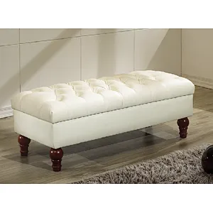 Frank Furniture Hot Selling Cheap Price Ottoman Stool Fabric Velvet Bedroom Ottoman Bench