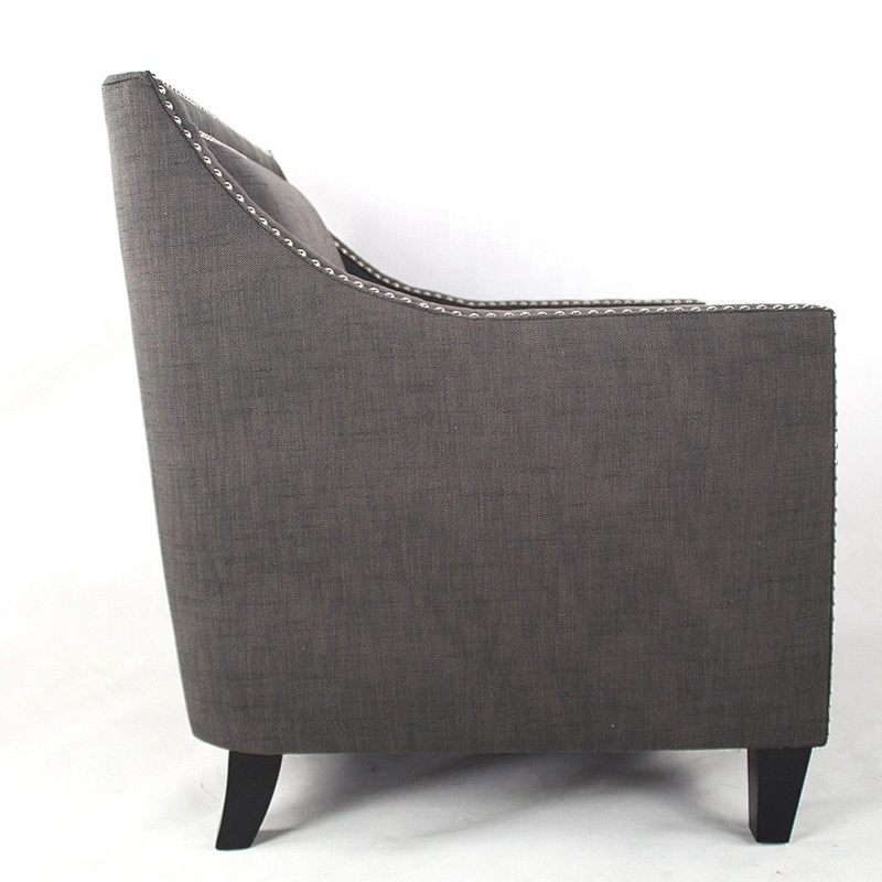 Home furniture armchair with nail living room furniture chairs fabric leisure chair
