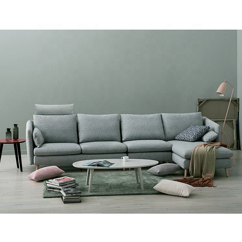 Lifestyle design corner sofa with chaise lounge office leisure sofa set fabric sectional sofa with chair