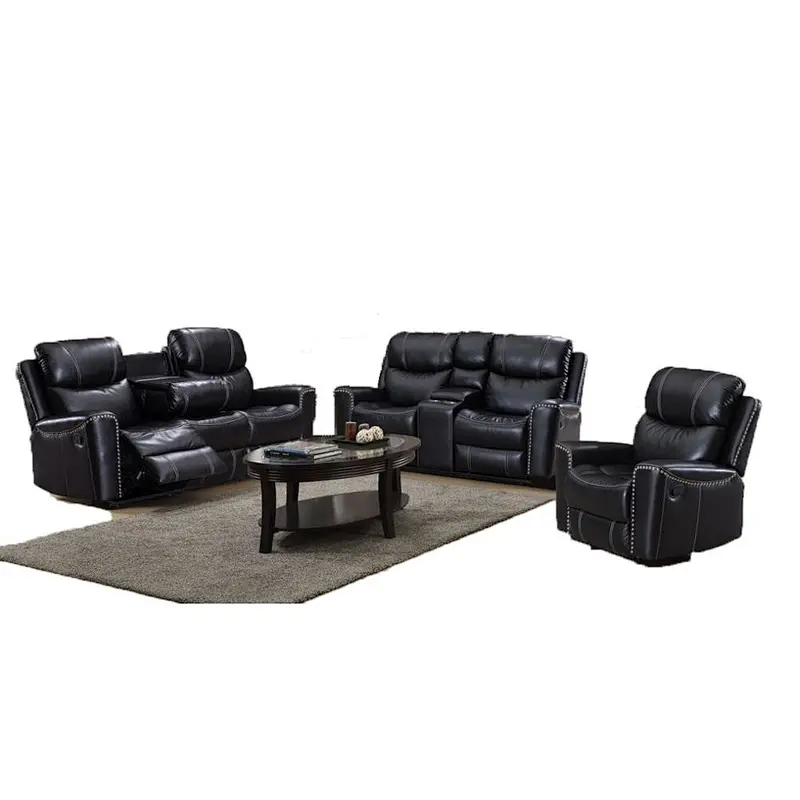 Custom 3+2+1Power Air leather recliner sofa set