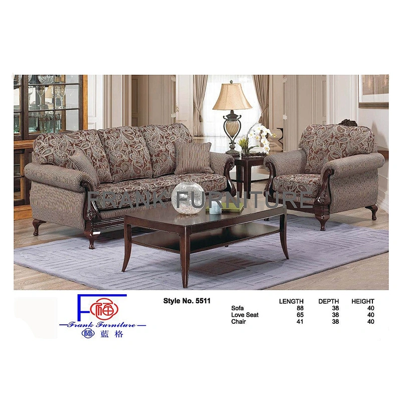 Frank Furniture High-end Antique Sofa Cover Fabric Living Room Furniture Cut & Sew Sofa Cover