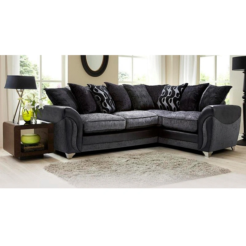 Frank Furniture UK Top Sales Sectional Sofa Modern Living Room Scattered Pillows Corner Sofa Sectional