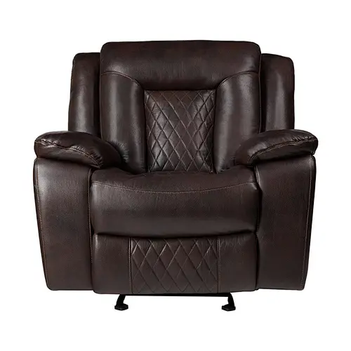 High-end Antique High Quality  Air Leather Living Room Furniture  Recliner Sofa