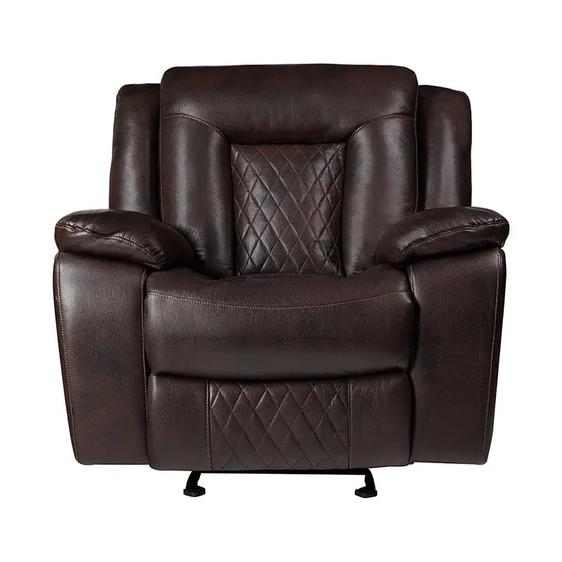 High-end Antique High Quality  Air Leather Living Room Furniture  Recliner Sofa