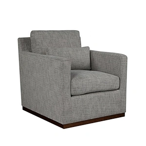 Fashion  Design Leisure Style Gray Linen Bedroom Sofa Chair With Pillow  For Living Room
