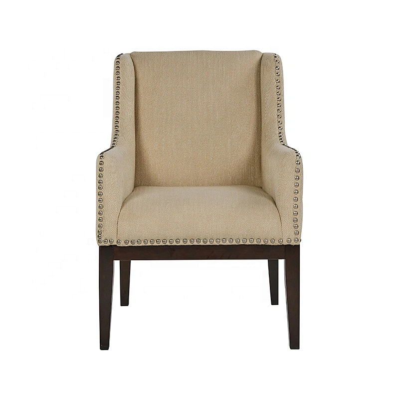 Fashion Design Accent Armrest Chair for Living Room Contemporary Club Chair with Nails