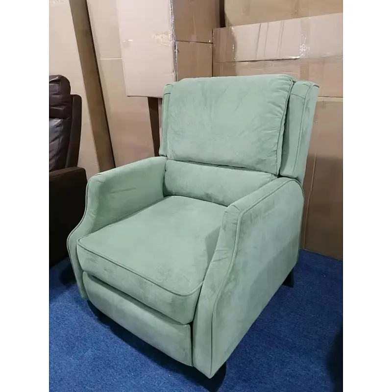 Frank Furniture New Model European Style Sofa Chair Comfortable Push Chair Velvet Fabric Accent Lounge Chair