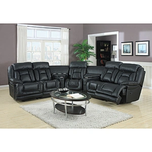 New modern recliner corner sofa with cup holder reclining sofa sets living room sectional leather sofa recliner