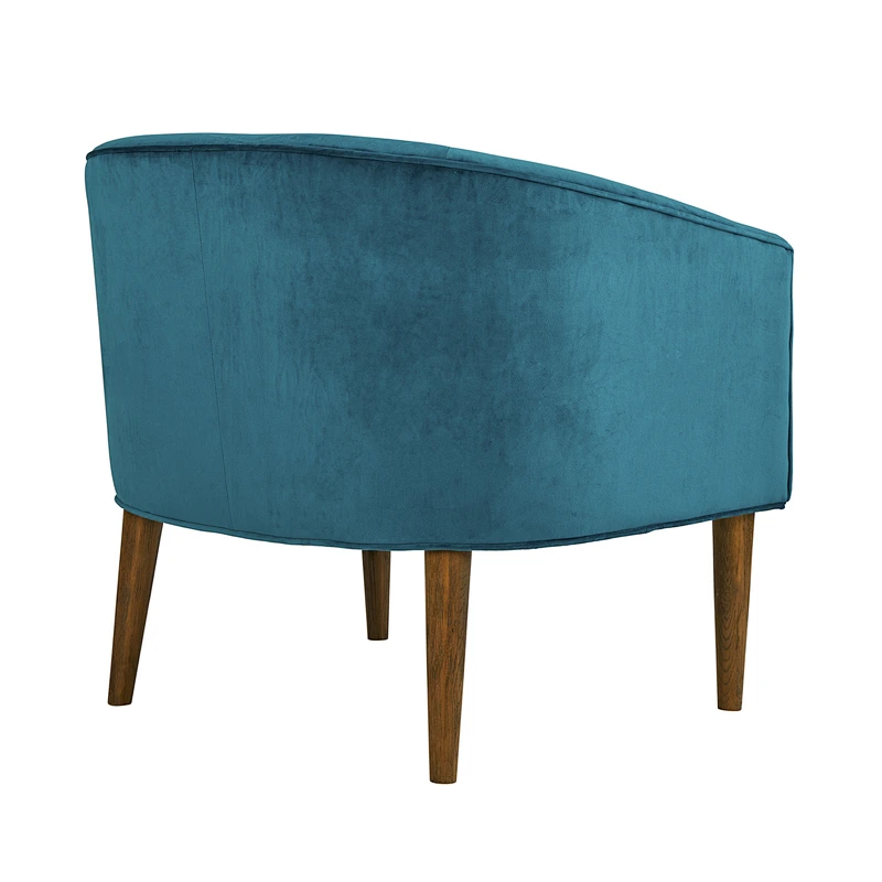 Living room furniture Dark blue modern beautiful luxury style pure wooden footstool high quality chair