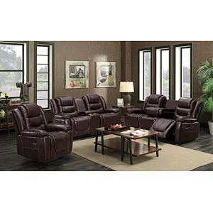 Modern style 2019 living room health and comfortable with large backrest high quality recliner sectional sofa