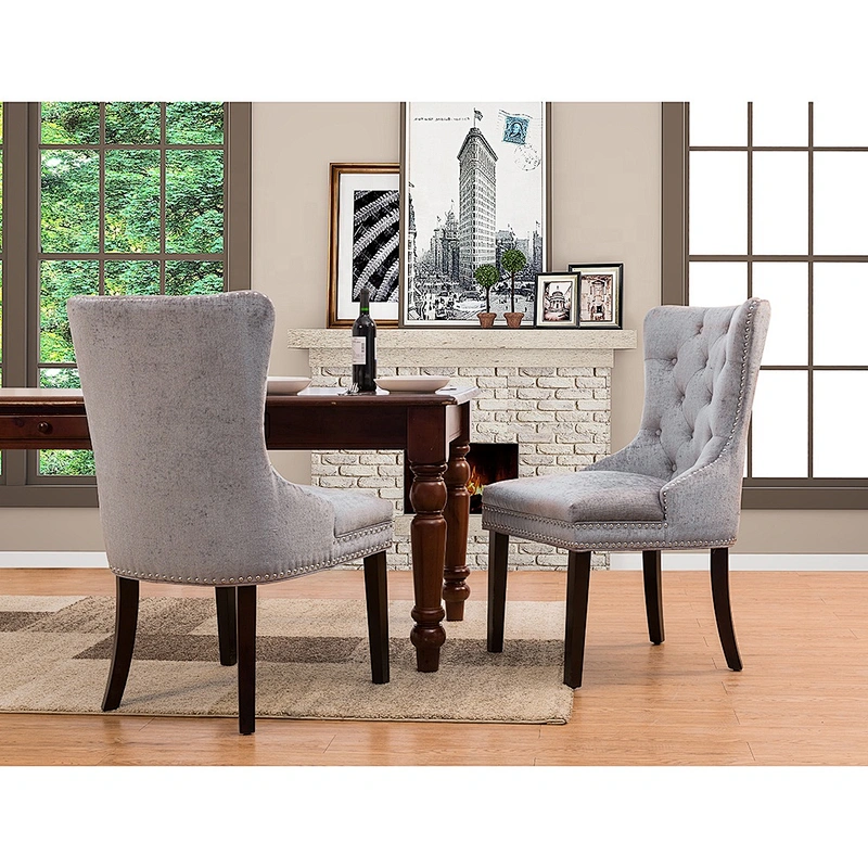 Elegant shape overstuffed chairs comfortable single chair large comfy grey cloth armchairs with wooden legs