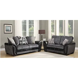 Factory Supplier Couch Living Room Sofa Low Price  Modern Design Wooden Sofa Set Designs