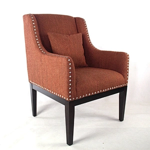 New Fashion Design Hot Sale Simple High Quality Living Room Furniture Sofa Chair with Nails