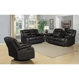New model living room furniture set indoor 3+2+1 PU  leather sofa luxury italian sofa