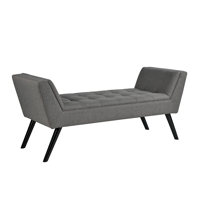 2019 Newest hot selling living room custom made Comfortable buckle design With armrests bench ottoman