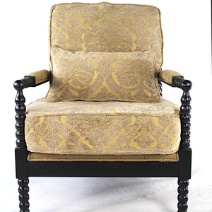 Frank furniture soft fabric  fabric armchair and wooden armchair for living room chairs