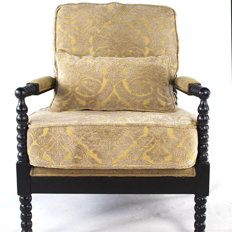 Frank furniture soft fabric  fabric armchair and wooden armchair for living room chairs