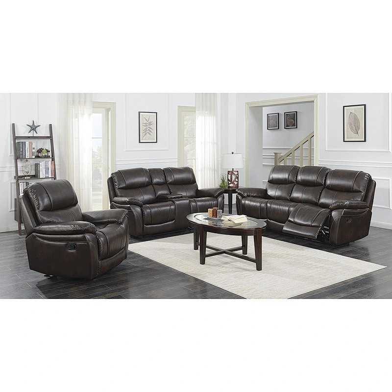 Latest design electric recliner sofa leather recliner sofa set 7 seater with soft fabric for sale