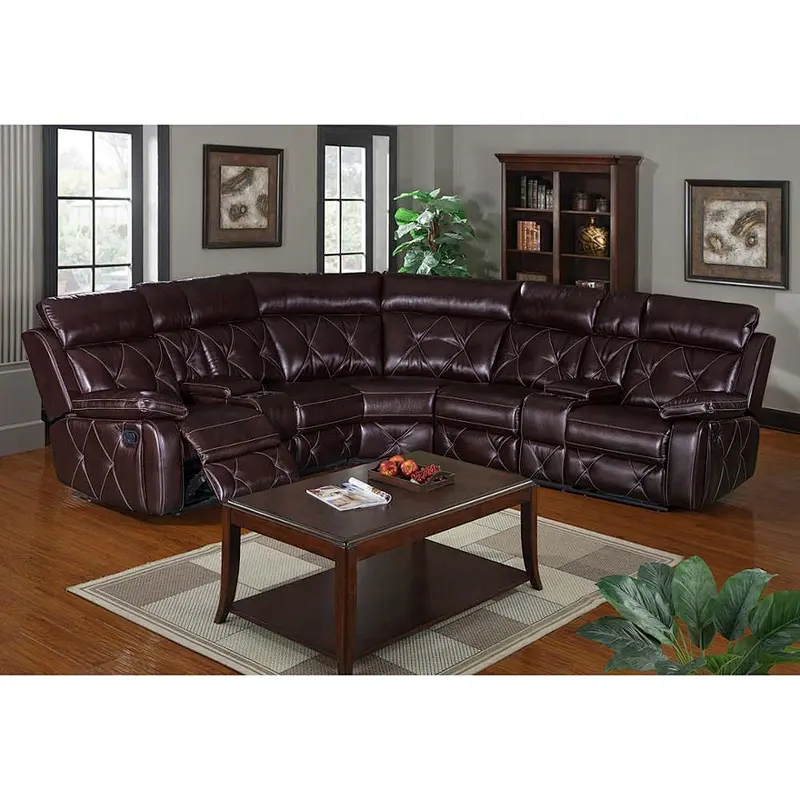 2019 Newest italy leather functional beautiful and comfortable corner recliner sofa