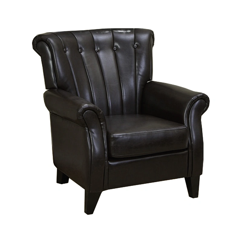 Frank furniture fancy office chair wholesale leather leisure chair for living room and TV room chesterfield sofa chair