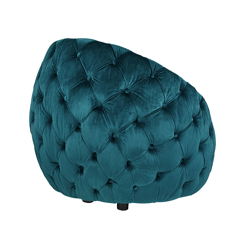 2019 hot selling furniture Modern round simple beige backrest with armrests rotating living room seat chair