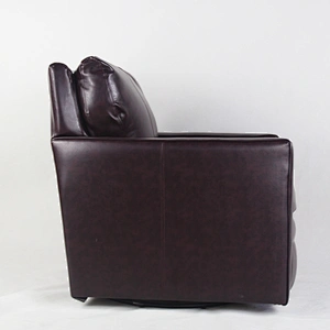 Frank Furniture Comfortable Living Room Leather Chair Accent Swivel Lounge Chair