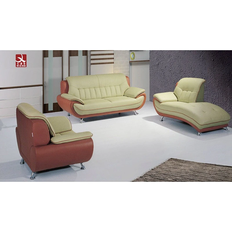 Modern elegant luxury indoor leather chaise lounge