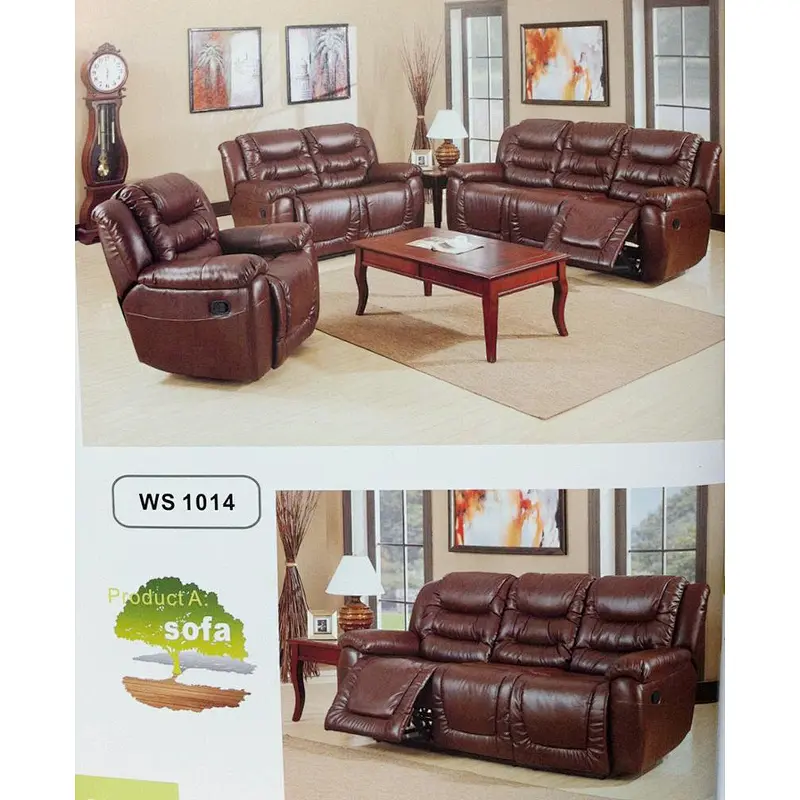 China manufacturer Modern  European style  leather  recliner sofa