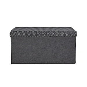 2019 Newest  Design Grey Leisure Style Foldable Ottoman&Bench With Storage Space