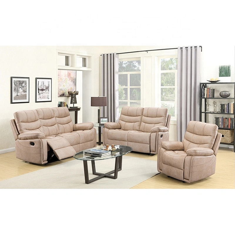 Hot welcome beige leather sofa set trend recliner sofa 3+2+1 leather recliner sofa