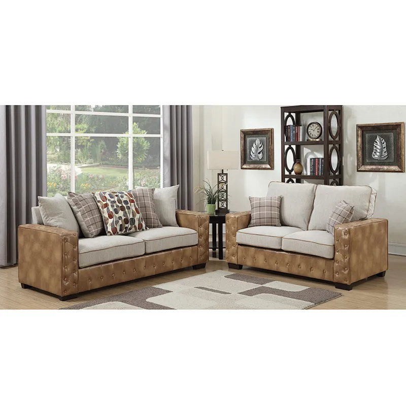 Frank Furniture European Hot Selling Serial Modern Sofa Couch Living Room Sofa Corner Color Block Sofa Set Designs