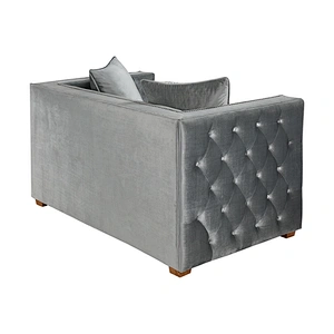 European style simple sectional sofa with fabric sofa set 7 seater living room furniture set fashion nail design