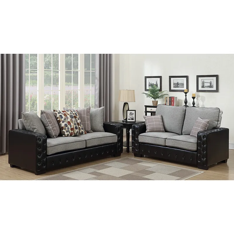 Frank Furniture European Hot Selling Serial Modern Sofa Couch Living Room Sofa Corner Color Block Sofa Set Designs