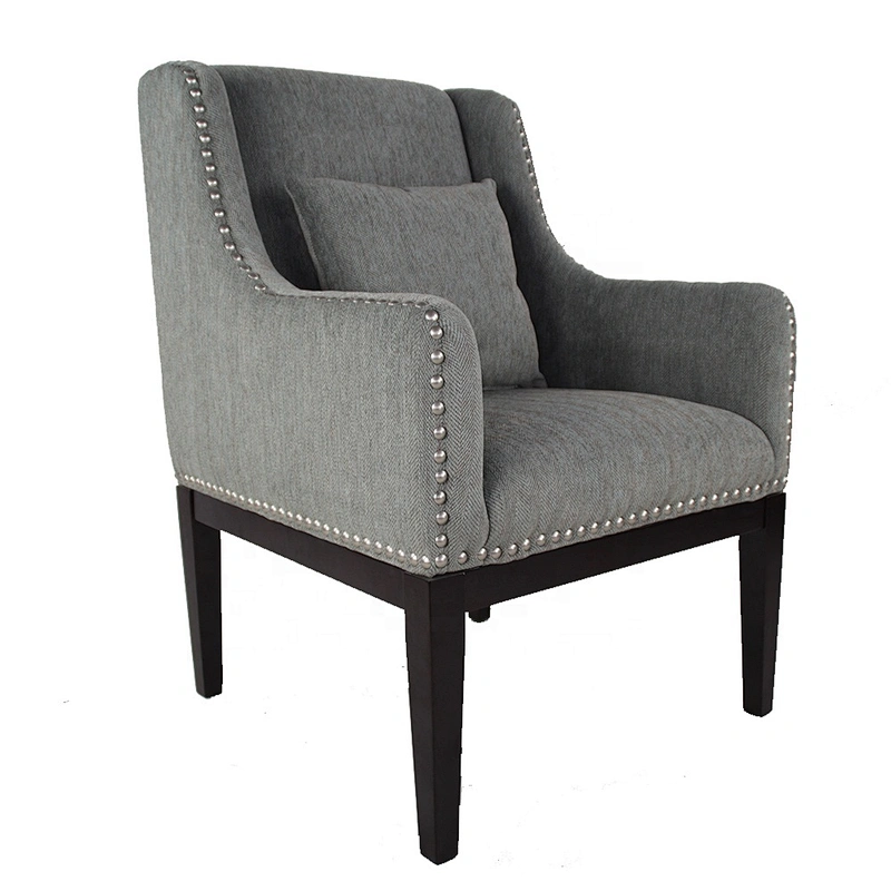 Living Room Furniture Wooden Legs Modern Sofa Chair with Pillow