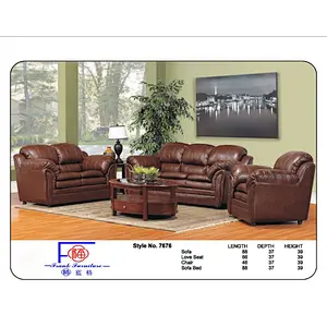 Modern style Navy blue high quality linen three seats + large lounge chair with low armrests sofa cover