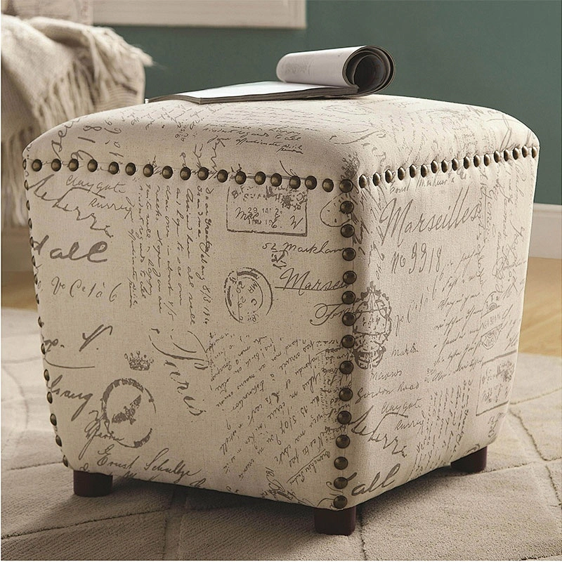 Hot Sale  Square Ottoman Chesterfield Osman stool with storage