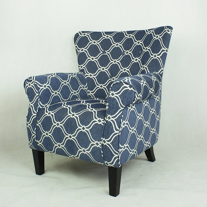 Latest modern comfortable living room chair and hotel rest chair furniture chenille chair