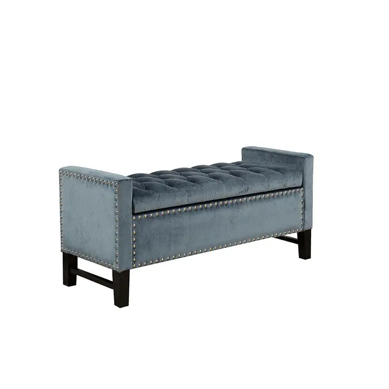 Velvet And Leather Bed End Stool Bench Bed Bench,Velvet Sofa Bench For Living Room Furniture