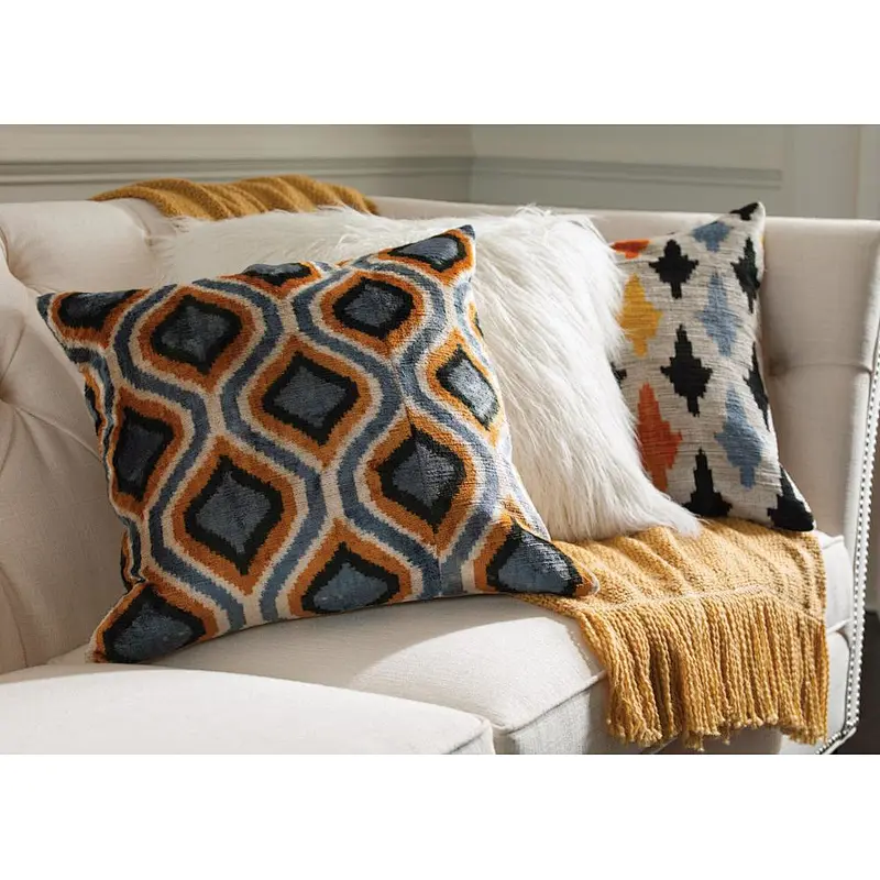 Frank Furniture Hot Selling Piping Solid Sofa Pillow Square Pillow Case Cover Customized Pillow Case