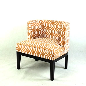 Frank Furniture American Style Accent Chair Living Room Low Back Customized Fabric Wooden Frame Chair